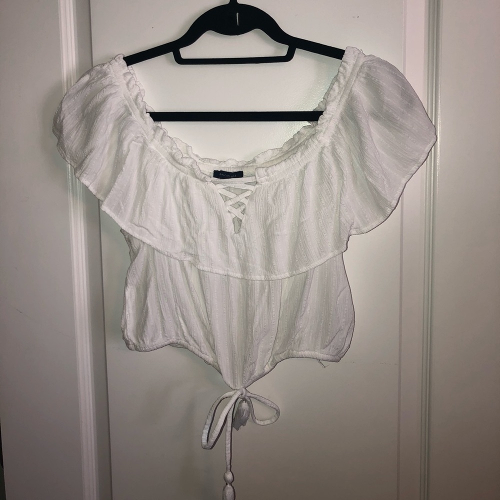 Off the shoulder crop top